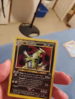 Pokemon TCG Holo Tyranitar Neo Discovery Unlimited Rare Card 31/75 - Image 3