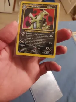 Pokemon TCG Holo Tyranitar Neo Discovery Unlimited Rare Card 31/75 - Image 4