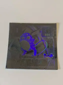 Raichu Pokemon Ghost Holo Sticker Japanese Super DX Seal Amada 1998 - Image 2