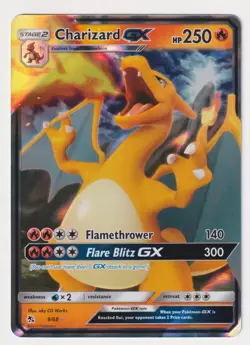 Charizard GX 9/68 Holo GX Rare Hidden Fates Pokemon LP-NM - Image 1