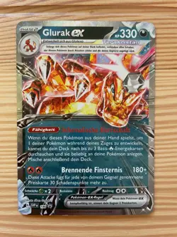 Pokemon Karte Glurak EX SVP196 Black Star Promo Near Mint Deutsch Charizard - Image 1