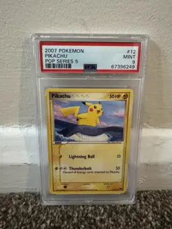 Pokemon Pikachu TCG #13 2007 Pop Series 5 PSA 9 Mint Vintage Starter - Image 3
