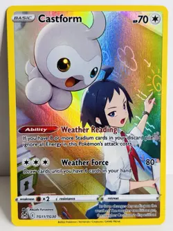 Castform - TG11/TG30 - Full Art Trainer Gallery - Lost Origin - Pokemon Card - Image 1