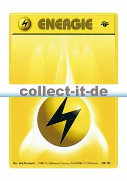 Pokemon Base Set 1 - First Edition 100/102 - Elektro - Energie Deutsch - Image 1