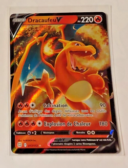 Pokemon Card Promo Carte Francaise Dracaufeu V 017/172 FR Mint - Image 1