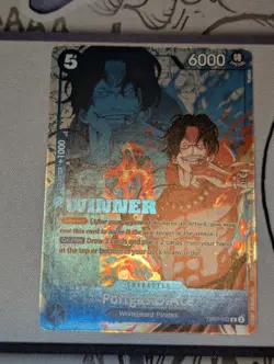 Portgas.D.Ace OP07-053 One Piece Stamped Portgas D Ace Winner Promo 2024 Mint - Image 1
