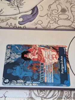 Portgas.D.Ace OP07-053 One Piece Stamped Portgas D Ace Winner Promo 2024 Mint - Image 3