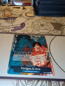 Portgas.D.Ace OP07-053 One Piece Stamped Portgas D Ace Winner Promo 2024 Mint - Image 4