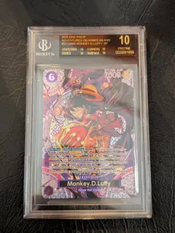 Monkey.D.Luffy (SP) ST26-005 Adventure On Kami's Island OP15 BGS 10 Black Label - Image 1