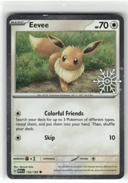 Eevee (Holiday Calendar) Holo Common Miscellaneous Cards & Products 133/165 HP - Image 1
