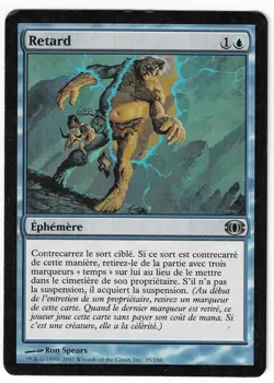►Magic-Style◄ MTG - Retard / Delay - FRENCH Future Sight - Played (inked) - Image 1