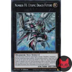 Yugioh Number F0: Utopic Draco Future BLCR-EN085 Secret Rare 1st Edition NM - Image 1