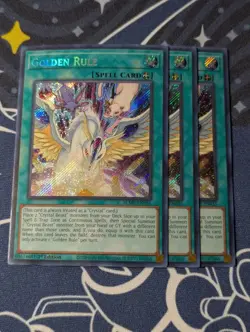 3x Golden Rule - BLMR-EN035 - Secret Rare (NM) - Yugioh Playset - Image 1