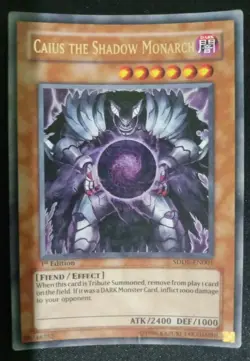 Caius the Shadow Monarch ultra rare nm SDDE-EN001 - Image 1