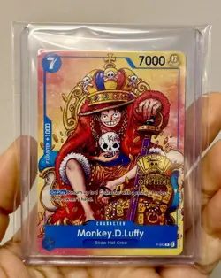 Monkey D Luffy P-043 One Piece OP Bandai Card 2nd Anniversary PROMO RARE English - Image 1
