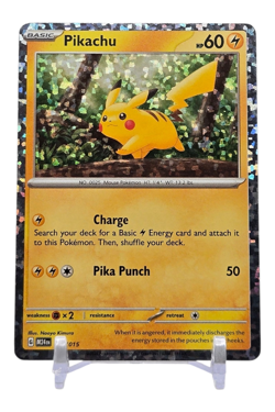 Pikachu 002/015 McDonald's 2024 Promo Cosmos Holo Pokemon Card NM - Image 1