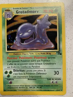 Pokemon TCG Card Grotadmory Muk Holo Rare 13/62 FR NM - Image 1