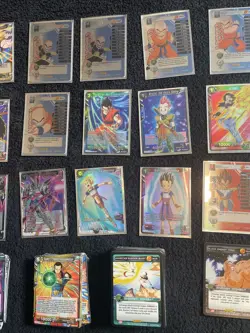 Lot of 164 Dragonball Z Trading Card Game Collectible Cards by Panini - Sleeved - Image 3