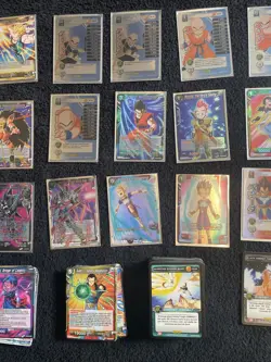 Lot of 164 Dragonball Z Trading Card Game Collectible Cards by Panini - Sleeved - Image 4