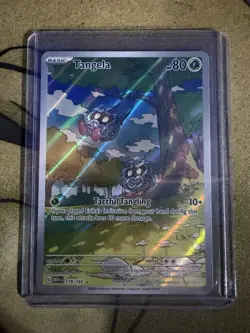 Pokemon TCG Tangela Scarlet & Violet 151 Holo Illustration Rare Card 178/165 - Image 1