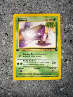 Pokemon TCG Cards 1st Edition Grimer 57/82 Team Rocket EXC-NM - Image 3