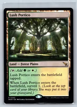 LUSH PORTICO 263 RARE MURDERS AT KARLOV MANOR MAGIC: THE GATHERING NM - Image 1