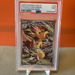 Pokemon Destined Rivals Ethan’s Typhlosion Illustration Rare 190/182 PSA 9 Mint - Image 1