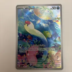 Pokemon TCG Wiglett Scarlet & Violet Base Set Holo Card 206/198 Mint Condition - Image 1