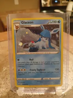 Pokemon TCG Glaceon SWSH192 Sword & Shield Promo Cosmos Holo (LP) SWIRL!! - Image 1