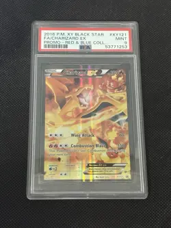 CHARIZARD XY121 PSA 9 RED & BLUE COLLECTION BLACK STAR PROMO POKEMON ENGLISH - Image 1