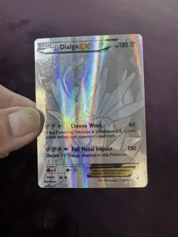 Dialga EX 122/119 Secret Rare Full Art Silver 2014 Pokemon XY Phantom Forces NM - Image 1