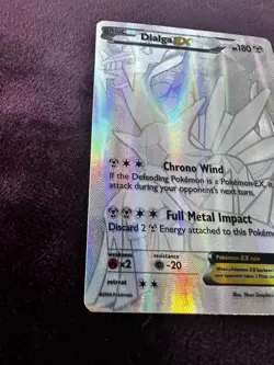 Dialga EX 122/119 Secret Rare Full Art Silver 2014 Pokemon XY Phantom Forces NM - Image 5