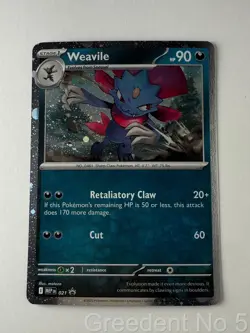 Weavile (Cosmos Holo) 021 Holo Holo Rare ME: Mega Evolution Promo Pokemon NM - Image 1