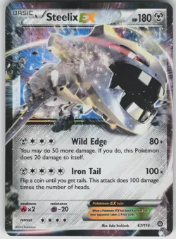 Pokemon TCG Steelix EX Ultra Rare XY - Steam Siege 67/114 - Image 1