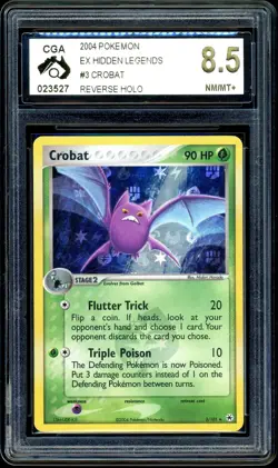Pokemon CGA 8.5 Crobat Reverse Holo 3/101 EX Hidden Legends - Image 3