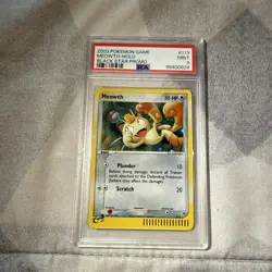 PSA 9 2003 Pokemon Black Star Promo #013 Meowth-Holo Black Star Promo - Image 1