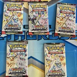 Pokemon Prismatic Evolutions Booster Pack singles Lot of 5x Eevee Umbreon - Image 2