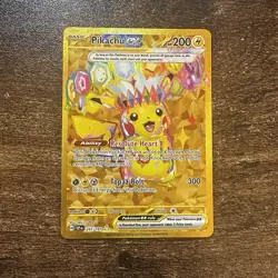Pokemon TCG Gold Pikachu EX 247/191 Secret Rare Surging Sparks - Image 1