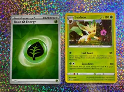 2022 Pokemon TCG Sword & Shield Cosmos Promo SWSH191 Leafeon (With a Holo Swirl) - Image 1