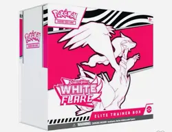 New Sealed Pokemon Scarlet & Violet White FlareElite Trainer Box Card Game Set - Image 1