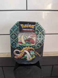 Pokemon TCG Scarlet & Violet Paldean Fates Great Tusk EX Tin New Factory Sealed - Image 1