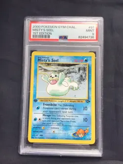 Pokemon: Gym Challenge 1st Edition Common: Misty's Seel 91/132 PSA 9 - Image 1