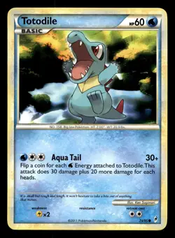 Totodile 74/95 Common Call of Legends Pokemon LP - Image 1