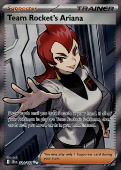 Team Rocket's Ariana - 224/182 - SV10: Destined Rivals Pokemon TCG NM Holo Foil - Image 1