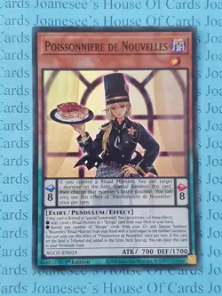 Poissonniere de Nouvelles AGOV-EN019 Super Rare Yu-Gi-Oh Card 1st Edition New - Image 1
