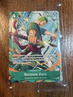 One Piece Card Game: Roronoa Zoro - P-114 Convention Promo Card Sealed English - Image 1