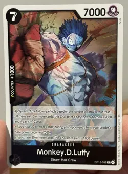 Monkey.D.Luffy OP15-092 Adventure on Kami's Island Foil English One Piece NM - Image 1