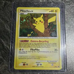 pokemon pikachu DP16 2007 snowflake stamp holo rare. very rare card - LP -German - Image 1