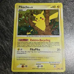 pokemon pikachu DP16 2007 snowflake stamp holo rare. very rare card - LP -German - Image 2