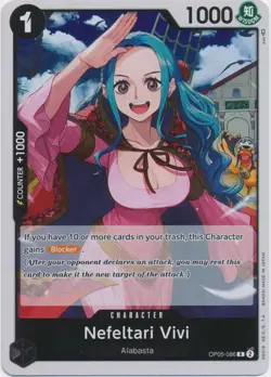 Foil Nefeltari Vivi OP05-086 R Awakening of the New Era One Piece TCG - Image 1